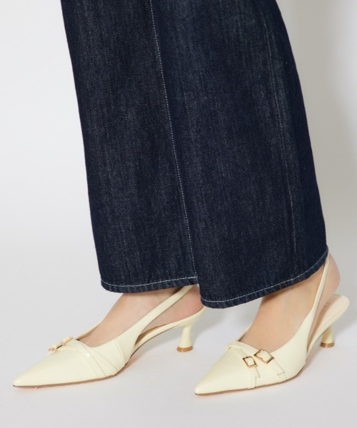 rienda（リエンダ）の「ベルトディテールスリングバックパンプス 春服（パンプス・レディース・イエロー/ピンク・SMALL/MEDIUM/LARGE）」の2枚目の写真