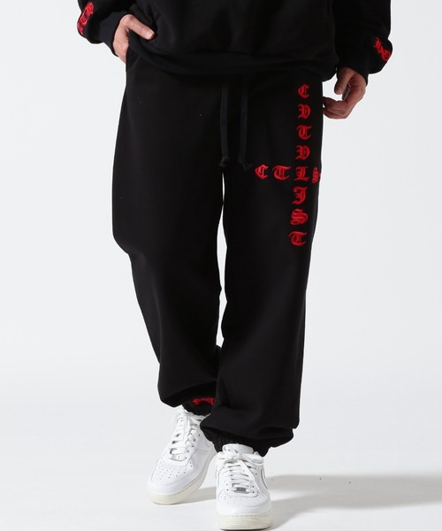ROYAL FLASH（ロイヤルフラッシュ）の「CTLS/シーティーエルエス/別注EMBROIDERY SWEAT PANTS（スウェットパンツ・メンズ・ブラウン/ブラック・1/0）」の2枚目の写真