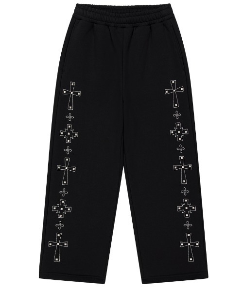 MAHAGRID（マハグリッド）の「mahagrid 『mahagrid/マハグリッド』 Cross Stud Sweatpants/クロススタッズスウェットパンツ（スウェットパンツ・レディース・グレー/ブラック・M）」の10枚目の写真