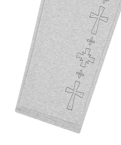 MAHAGRID（マハグリッド）の「mahagrid 『mahagrid/マハグリッド』 Cross Stud Sweatpants/クロススタッズスウェットパンツ（スウェットパンツ・レディース・グレー/ブラック・M）」の19枚目の写真