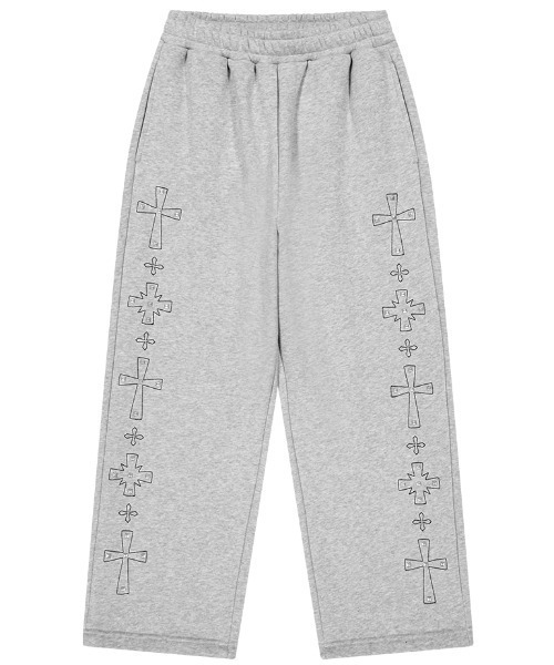 MAHAGRID（マハグリッド）の「mahagrid 『mahagrid/マハグリッド』 Cross Stud Sweatpants/クロススタッズスウェットパンツ（スウェットパンツ・レディース・グレー/ブラック・M）」の15枚目の写真