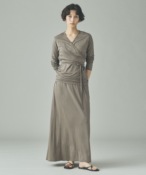 Curensology（カレンソロジー）の「Curensology(カレンソロジー)/ベアテンジクカシュクールロングスリーブTシャツ（Tシャツ/カットソー・レディース・ブラック/モカ・FREE）」の6枚目の写真