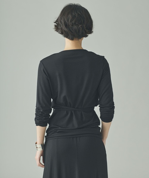 Curensology（カレンソロジー）の「Curensology(カレンソロジー)/ベアテンジクカシュクールロングスリーブTシャツ（Tシャツ/カットソー・レディース・ブラック/モカ・FREE）」の14枚目の写真