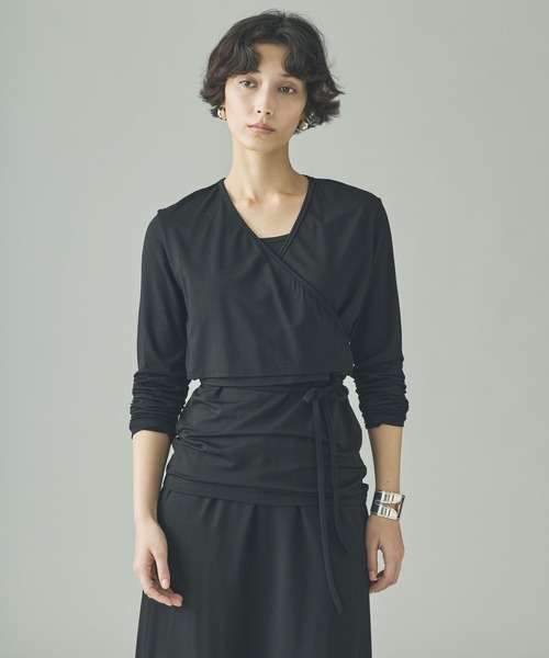 Curensology（カレンソロジー）の「Curensology(カレンソロジー)/ベアテンジクカシュクールロングスリーブTシャツ（Tシャツ/カットソー・レディース・ブラック/モカ・FREE）」の12枚目の写真