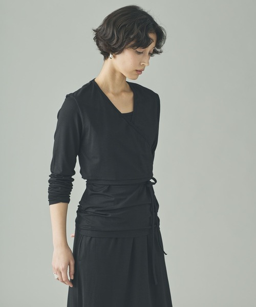 Curensology（カレンソロジー）の「Curensology(カレンソロジー)/ベアテンジクカシュクールロングスリーブTシャツ（Tシャツ/カットソー・レディース・ブラック/モカ・FREE）」の13枚目の写真