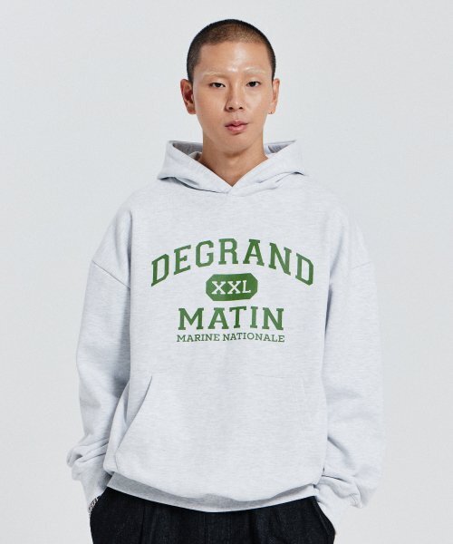 V.HEAVY HOOD SWEAT DEGRAND_1% MELANGE — толстовка с капюшоном