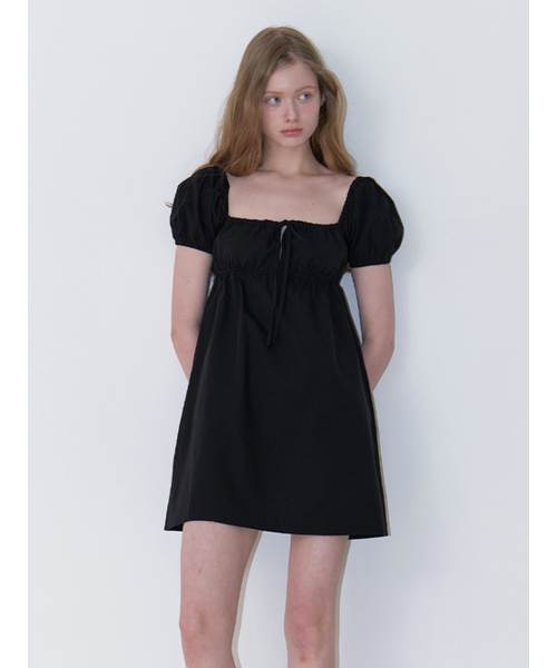 KINDABABY(カインダベイビー)の「baby belle mini dress - black(ワンピース・レディース・ブラック・FREE)」の1枚目の写真