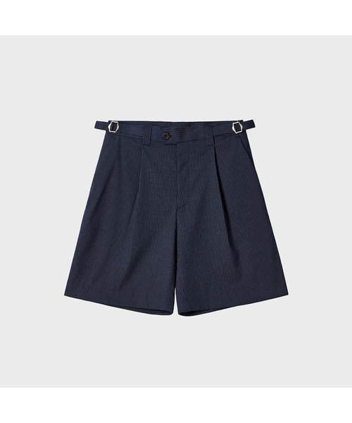 TY(ティワイ)の「TYストライプバミューダハーフトラウザー、ネイビー(その他パンツ・メンズ・その他・M/L/XL)」の1枚目の写真