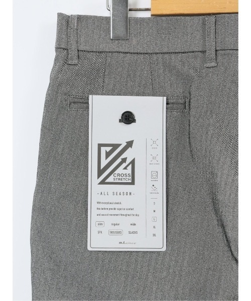 m.f.editorial(エムエフエディトリアル)の「【ストレッチ 抗菌防臭】m.f.エディトリアル メンズ スリム トラウザー パンツ ヘリンボン(チノパンツ・メンズ・グレー系その他2/ベージュ/ネイビー/ブラック・LARGE/MEDIUM/X-LARGE/3L/S)」の9枚目の写真