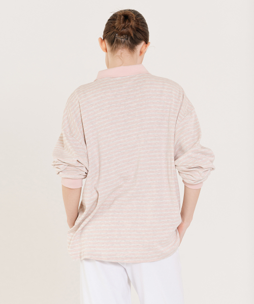 INJIACTIVE(インジアクティブ)の「スモールロゴPKTシャツ ピンク(ポロシャツ・レディース・その他・ONE SIZE)」の4枚目の写真