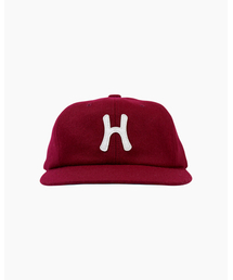 HELLO SUNRISE（ハローサンライズ）の「H Logo Wool Relaxed Fit 6Panel Cap_Burgundy（キャップ）」