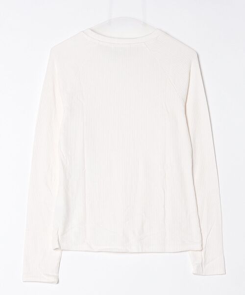 BANANA REPUBLIC FACTORY STORE(バナナリパブリック ファクトリーストア)の「BANANA REPUBLIC FACTORY STORE ブラッシュド リブ クルーネックトップ(Tシャツ/カットソー・レディース・グレー/ホワイト/ブラック・XS/S/M/L)」の8枚目の写真