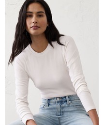 BANANA REPUBLIC FACTORY STORE ブラッシュド リブ クルーネックトップ