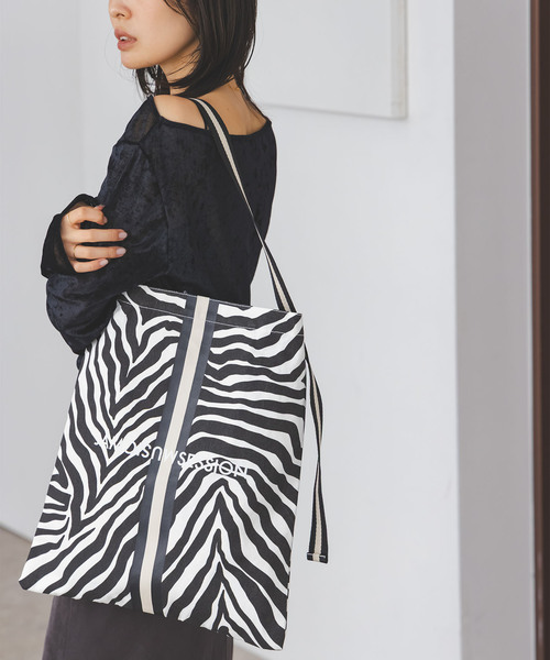 Noble（ノーブル）の「《WEB限定追加5》N.Jam/エヌジャムトートSmall（トートバッグ・レディース・ブラック/ベージュ系その他/マルチ・FREE）」の10枚目の写真