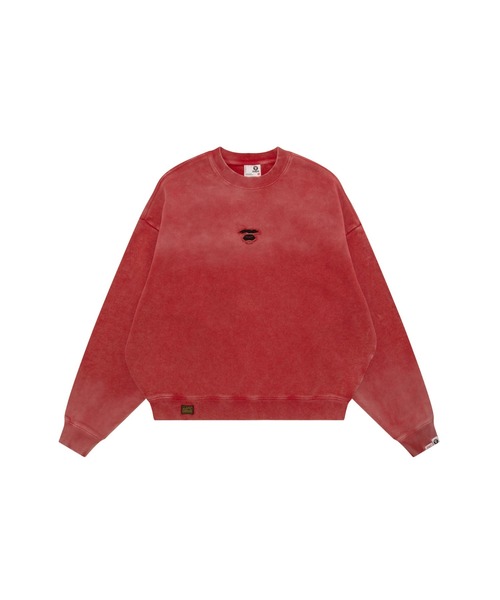 AAPE BY A BATHING APE（エーエイプバイアベイシングエイプ）の「AAPE CREW NECK SWEAT（スウェット・メンズ・ネイビー/レッド/グレー系その他2・MEDIUM/X-LARGE/SMALL/LARGE）」の3枚目の写真