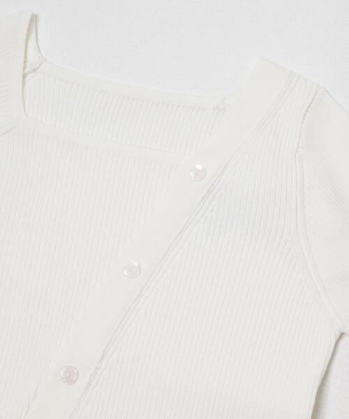 SENSE OF PLACE by URBAN RESEARCH（センスオブプレイスバイアーバンリサーチ）の「『洗濯可』アシメデザインリブセーター（ニット/セーター・レディース・ブラック/ミント/オフホワイト/ブラウン・ONE）」の10枚目の写真