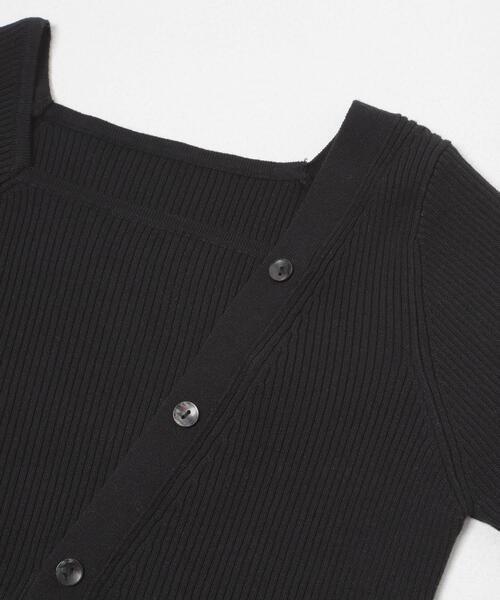 SENSE OF PLACE by URBAN RESEARCH（センスオブプレイスバイアーバンリサーチ）の「『洗濯可』アシメデザインリブセーター（ニット/セーター・レディース・ブラック/ミント/オフホワイト/ブラウン・ONE）」の15枚目の写真