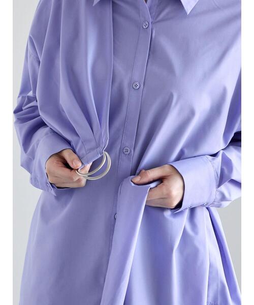 Te chichi（テチチ）の「Dカンデザインシャツ（シャツ/ブラウス・レディース・ネイビー/ブルー/オフホワイト・F）」の11枚目の写真