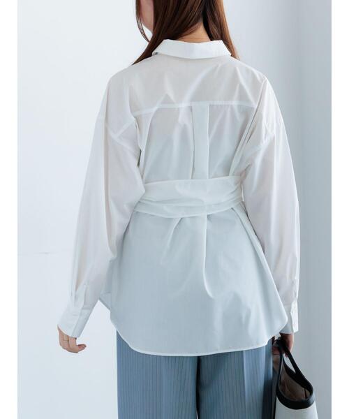 Te chichi（テチチ）の「Dカンデザインシャツ（シャツ/ブラウス・レディース・ネイビー/ブルー/オフホワイト・F）」の15枚目の写真