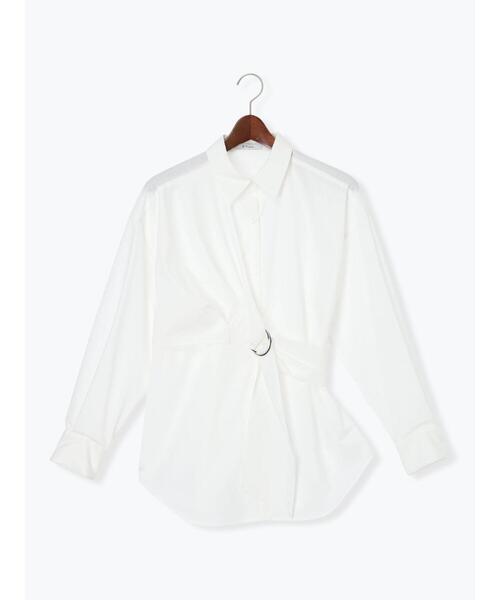 Te chichi（テチチ）の「Dカンデザインシャツ（シャツ/ブラウス・レディース・ネイビー/ブルー/オフホワイト・F）」の20枚目の写真