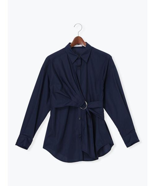 Te chichi（テチチ）の「Dカンデザインシャツ（シャツ/ブラウス・レディース・ネイビー/ブルー/オフホワイト・F）」の21枚目の写真