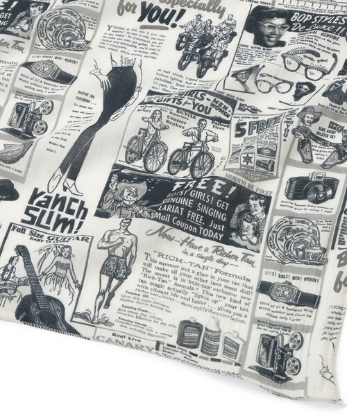 BEAMS BOY（ビームスボーイ）の「【別注】BINDU / アドバタイジング スカーフ（バンダナ/スカーフ・レディース・オフホワイト・ONE SIZE）」の2枚目の写真