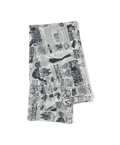 BEAMS BOY（ビームスボーイ）の「【別注】BINDU / アドバタイジング スカーフ（バンダナ/スカーフ・レディース・オフホワイト・ONE SIZE）」の4枚目の写真