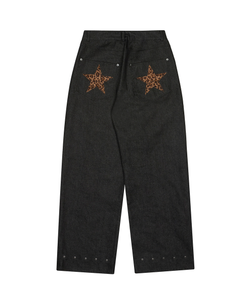 LARTIGENT(ラーティゼン)の「L20 BACK STAR WIDE PANTS(BLACK)(その他パンツ・レディース・その他・SMALL/MEDIUM)」の2枚目の写真