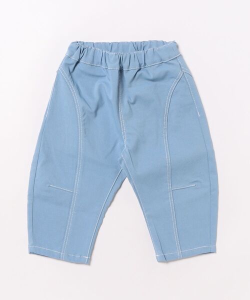 HAKKA BABY（ハッカベビー）の「[ベビー]アンクル丈カーブパンツ（その他パンツ・キッズ・ベージュ/サックスブルー・90cm）」の2枚目の写真