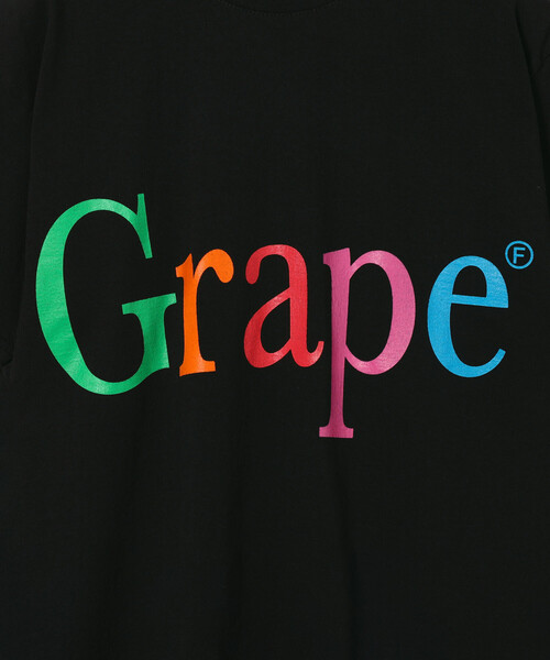 FREAK'S STORE（フリークスストア）の「byeA./バイエー NOT APPLE T-shirt Grape/グレープ ロゴTシャツ（Tシャツ/カットソー・レディース・ブラック/ホワイト・MEDIUM）」の5枚目の写真