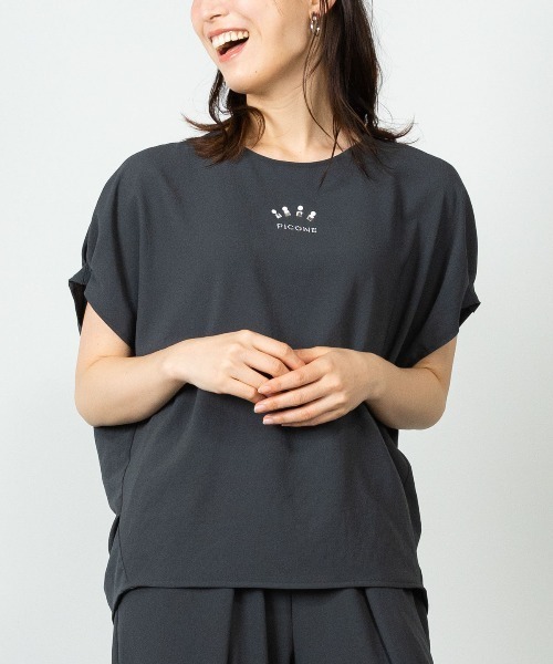 STUDIO PICONE(スタジオピッコーネ)の「冷感速乾ドルマンタックプルオーバー(シャツ/ブラウス・レディース・グレー/ブルー/ホワイト/オレンジ・LL/L/M)」の3枚目の写真