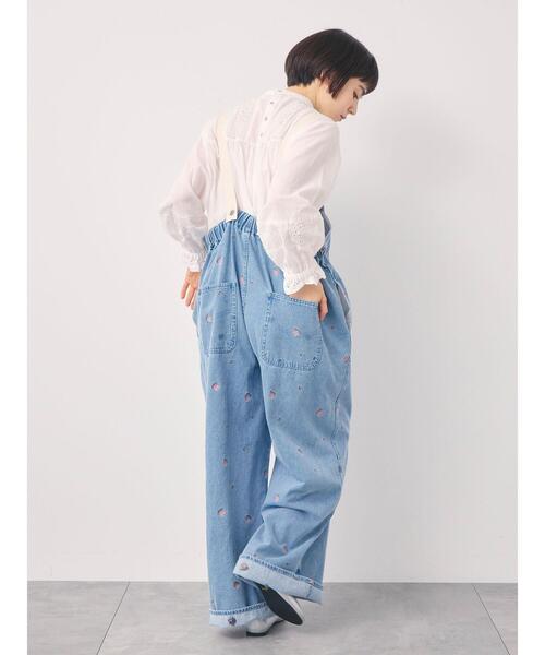 Samansa Mos2（サマンサ モスモス）の「スタンドカラーレースブラウス（シャツ/ブラウス・レディース・オフホワイト/ピンク/キナリ・F）」の7枚目の写真