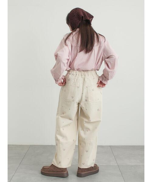 Samansa Mos2（サマンサ モスモス）の「スタンドカラーレースブラウス（シャツ/ブラウス・レディース・オフホワイト/ピンク/キナリ・F）」の15枚目の写真