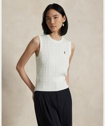POLO RALPH LAUREN | ケーブルニット コットン セーター ベスト(ベスト)