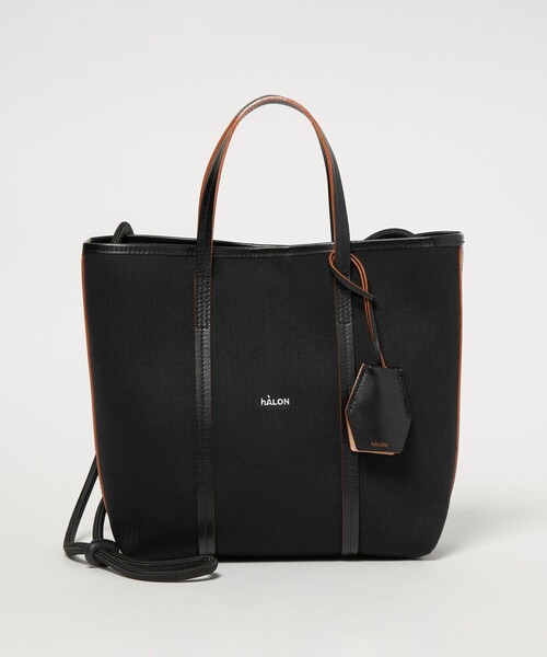 hALON(アーロン)の「<hALON>ボンディング ミニ トートバッグ(トートバッグ・メンズ・オリーブ/ブラック・FREE)」の1枚目の写真