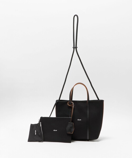 hALON(アーロン)の「<hALON>ボンディング ミニ トートバッグ(トートバッグ・メンズ・オリーブ/ブラック・FREE)」の4枚目の写真
