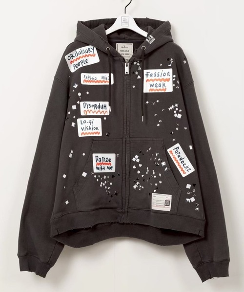 MIHARAYASUHIRO/ミハラヤスヒロ】EMBELLISHED STICKER PARKA（パーカー