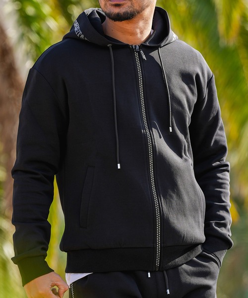 adamsJUGGLER（アダムスジャグラー）の「RTEG 3C/グラロングジップパーカー（パーカー・メンズ・グレー/ブラック・L/M/S/XL）」の16枚目の写真
