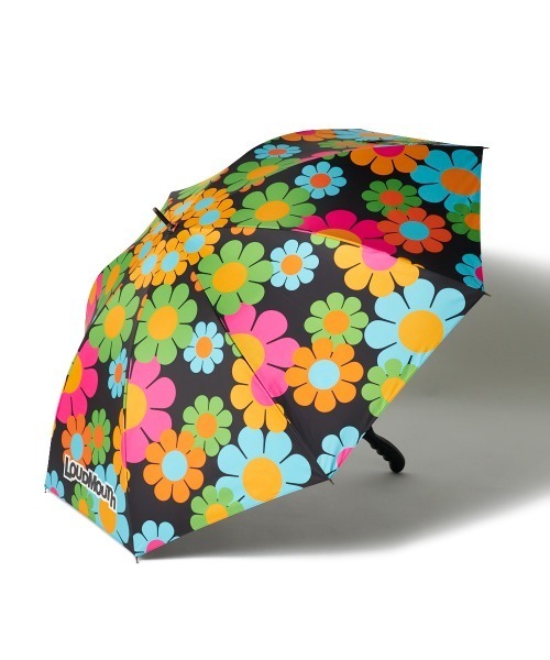 LOUDMOUTH ラウドマウス LOUDMOUTH/ラウドマウス ゴルフウェア UV対策 雨対策 総柄 晴雨兼用 傘