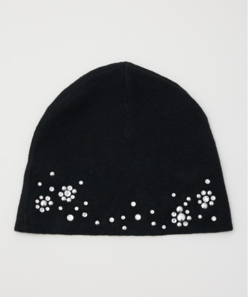SLY(スライ)の「SPARKLE STUDS KNIT BEANIE スパークルスタッズニットビーニー(ニットキャップ/ビーニー・レディース・ブラック/ピンク系その他・FREE)」の14枚目の写真