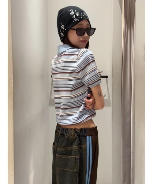 SLY(スライ)の「SPARKLE STUDS KNIT BEANIE スパークルスタッズニットビーニー(ニットキャップ/ビーニー・レディース・ブラック/ピンク系その他・FREE)」の22枚目の写真