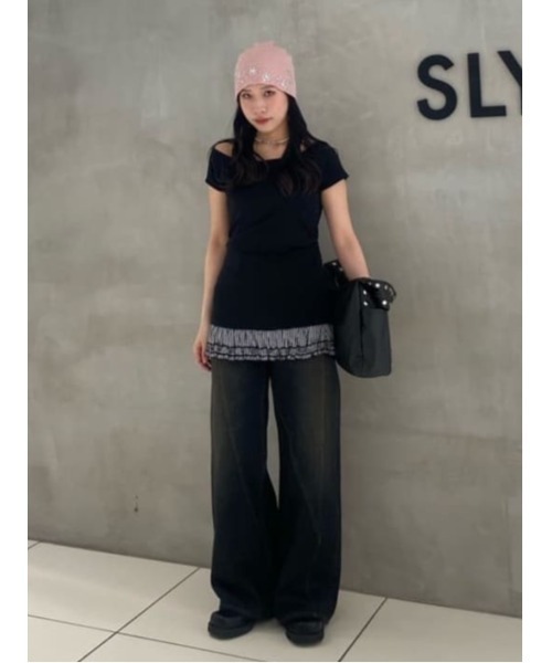 SLY(スライ)の「SPARKLE STUDS KNIT BEANIE スパークルスタッズニットビーニー(ニットキャップ/ビーニー・レディース・ブラック/ピンク系その他・FREE)」の16枚目の写真