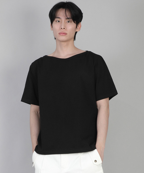 SAINTCREW(セントクルー)の「無地ボートネック半袖Tシャツ BSR-882 ブラック(Tシャツ/カットソー・メンズ・その他・MEDIUM/LARGE/XX-LARGE/XXX-LARGE/XXXX-LARGE/X-LARGE/SMALL)」の5枚目の写真