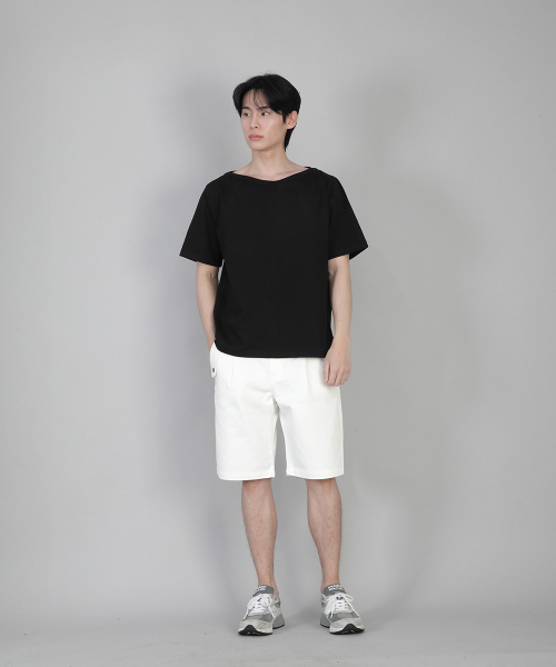 SAINTCREW(セントクルー)の「無地ボートネック半袖Tシャツ BSR-882 ブラック(Tシャツ/カットソー・メンズ・その他・MEDIUM/LARGE/XX-LARGE/XXX-LARGE/XXXX-LARGE/X-LARGE/SMALL)」の6枚目の写真