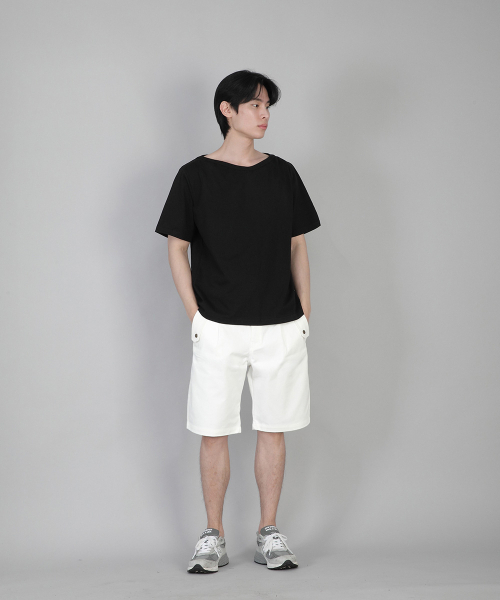 SAINTCREW(セントクルー)の「無地ボートネック半袖Tシャツ BSR-882 ブラック(Tシャツ/カットソー・メンズ・その他・MEDIUM/LARGE/XX-LARGE/XXX-LARGE/XXXX-LARGE/X-LARGE/SMALL)」の7枚目の写真