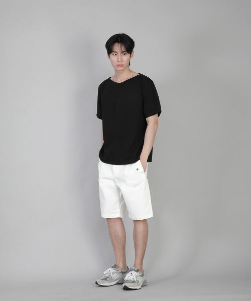 SAINTCREW(セントクルー)の「無地ボートネック半袖Tシャツ BSR-882 ブラック(Tシャツ/カットソー・メンズ・その他・MEDIUM/LARGE/XX-LARGE/XXX-LARGE/XXXX-LARGE/X-LARGE/SMALL)」の9枚目の写真