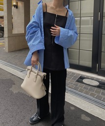 volume sleeve wide cuff cotton SH / ボリュームスリーブワイドカフコットンシャツ