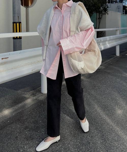 nananamoe(ナナナモエ)の「volume sleeve wide cuff cotton SH / ボリュームスリーブワイドカフコットンシャツ(シャツ/ブラウス・レディース・ブルー/ライトピンク・FREE)」の8枚目の写真