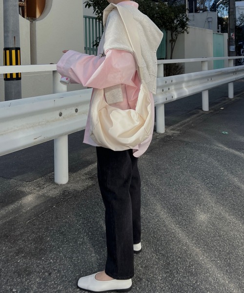 nananamoe(ナナナモエ)の「volume sleeve wide cuff cotton SH / ボリュームスリーブワイドカフコットンシャツ(シャツ/ブラウス・レディース・ブルー/ライトピンク・FREE)」の11枚目の写真