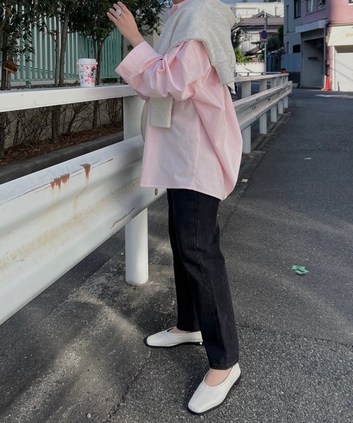 nananamoe(ナナナモエ)の「volume sleeve wide cuff cotton SH / ボリュームスリーブワイドカフコットンシャツ(シャツ/ブラウス・レディース・ブルー/ライトピンク・FREE)」の16枚目の写真